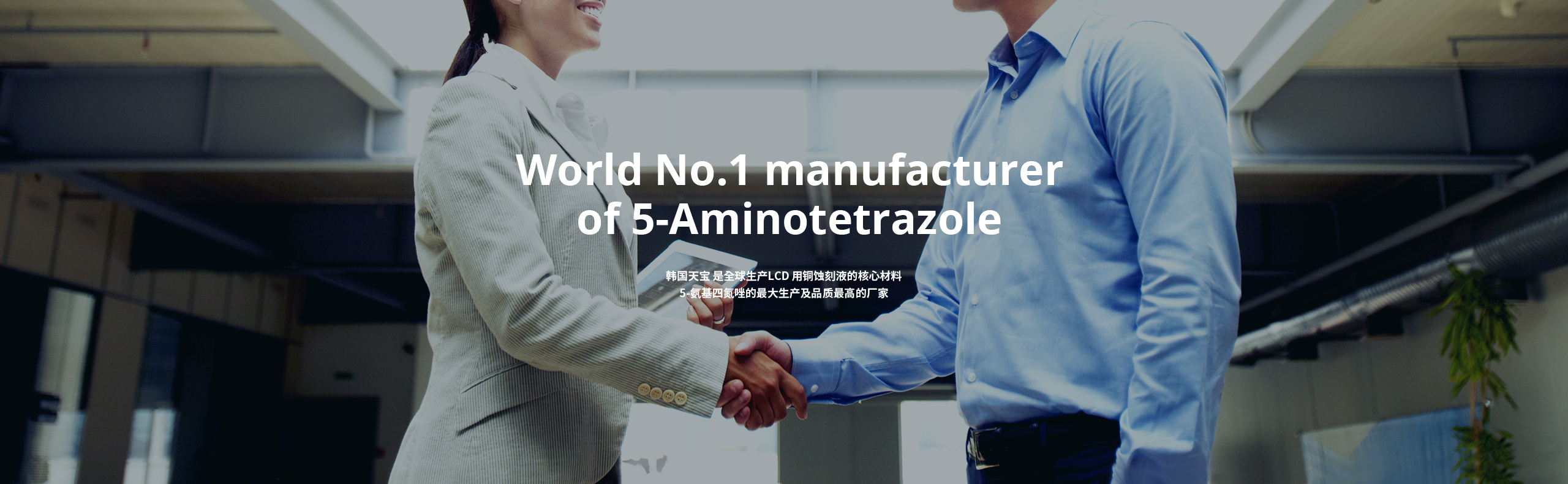 World No.1 manufacturer of 5-Aminotetrazole